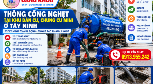 Thông Cống Nghẹt Khu Dân Cư, Chung Cư Mini Tây Ninh | Đăng Khoa
